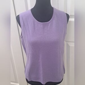 GNW Lavender Cashmere Sleevelessp Top    Size L